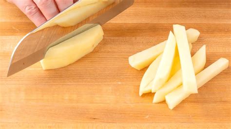 How To Cut Potatoes Into Fries With A Knife How To Cut Fries Youtube