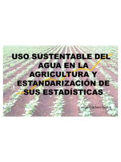 Uso Sustentable Del Agua En La Agricultura Uso Sustentable Del Agua