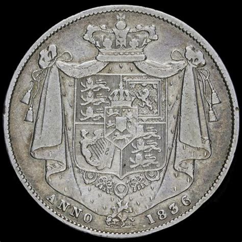 William Iv Milled Silver Half Crown Gf