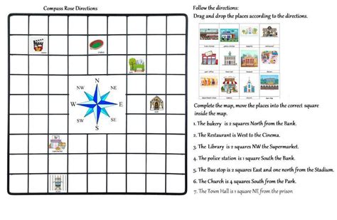 Compass Directions Interactive Worksheet Live Worksheets Worksheets Library