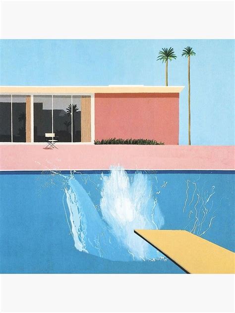 David Hockney A Bigger Splash Poster By Leannejones In 2022 David