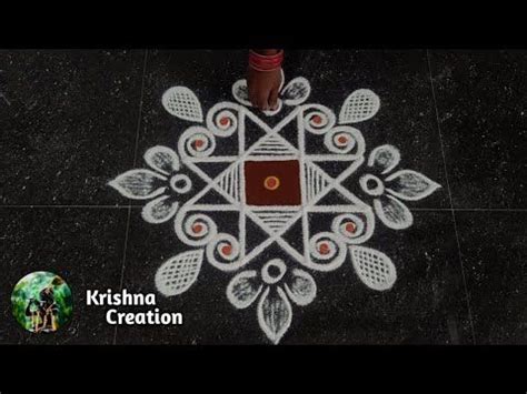 Very Simple Margazhi Madham Special Kolam Easy Padi Kolam With X X