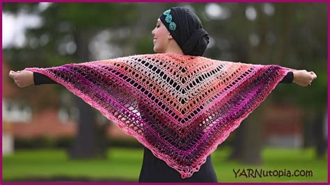 How To Crochet A Summer Shawl Youtube