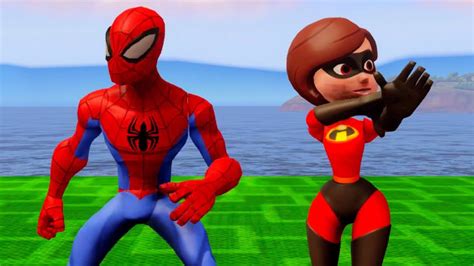 Elastigirl vs Spiderman | The Incredibles | An Elastigirl Cartoon (Mrs ...