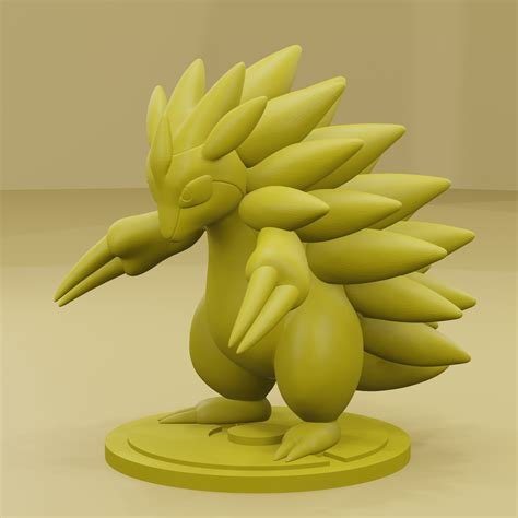 Stl File Pokemon No Sandshrew Sandslash D Printer Model