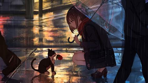 Anime Cat Wallpapers on WallpaperDog