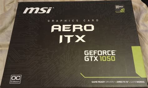 Karta Graficzna MSI GeForce GTX 1050 2GB GDDR5 AERO ITX OC Edition