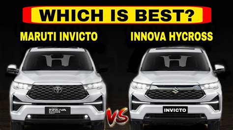 Invicto Vs Innova Hycross Maruti Suzuki Invicto Vs Toyota Innova Hycross Which Is Better