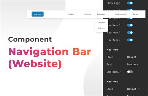 Navigation Bar Website Figma