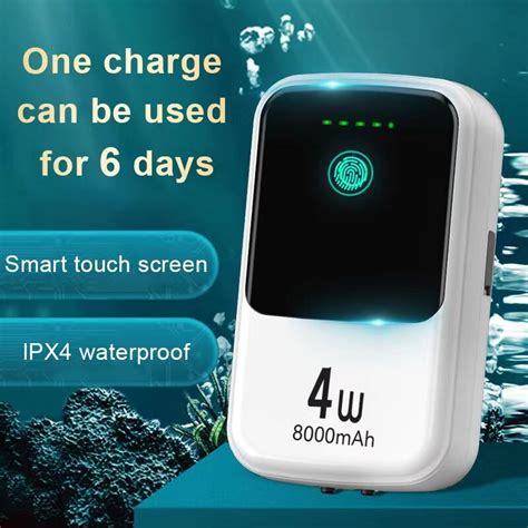 Pompe Oxyg Ne Ultra Silencieuse Pour Aquarium Avec Chargeur USB