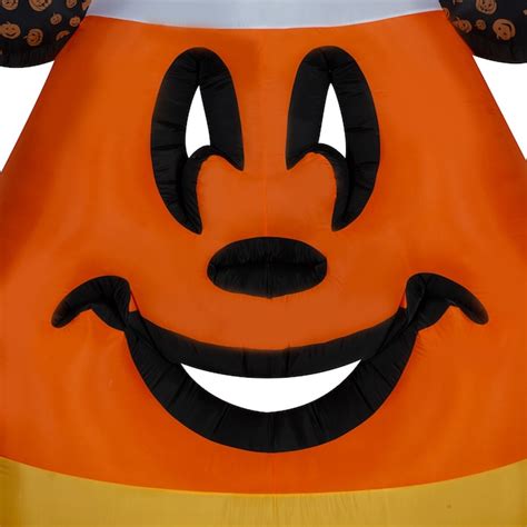 Disney 95 Ft Lighted Mickey Mouse Candy Corn Inflatable In The Outdoor