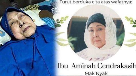 Biodata Aminah Cendrakasih Pemeran Mak Nyak Di Si Doel Anak Sekolahan