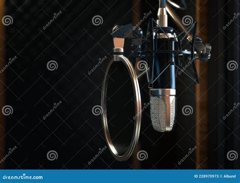 Condenser Microphone In Studio Royalty Free Stock Image Cartoondealer