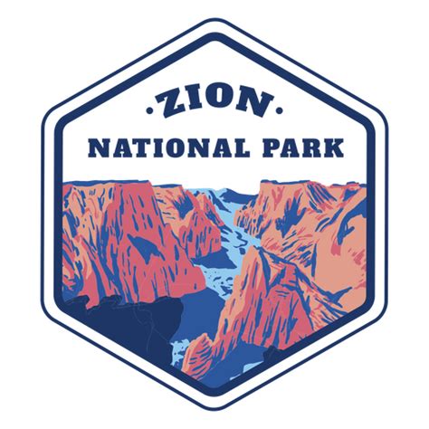 Abzeichen Des Zion Nationalparks Png Und Svg Design Für T Shirts