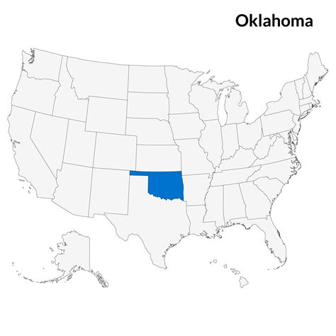 Map of Oklahoma. Oklahoma map. USA map 32160021 PNG