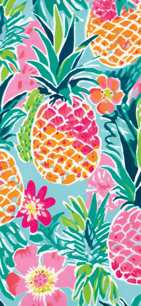 Tropical Fruit Watercolor Mobile Wallpaper - Amberblue Media