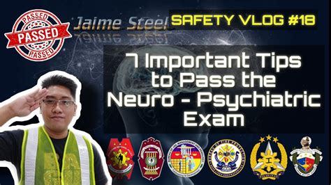 Important Tips To Pass The Neuro Psychiatric Exam Safety Vlog