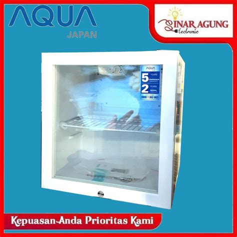 Jual COD SHOWCASE DISPLAY COOLER MINI AQUA AQB50 AQB 50 50 LITER