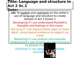 Macbeth Act 2 Scene 1 soliloquy | Teaching Resources