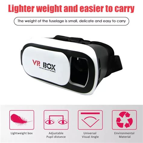 NEW VIRTUAL REALITY VR Headset 3D Glasses With Remote For IPhone