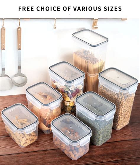 24 Piece Pack Plastic Airtight Dry Pasta Kitchen Organizer Pantry