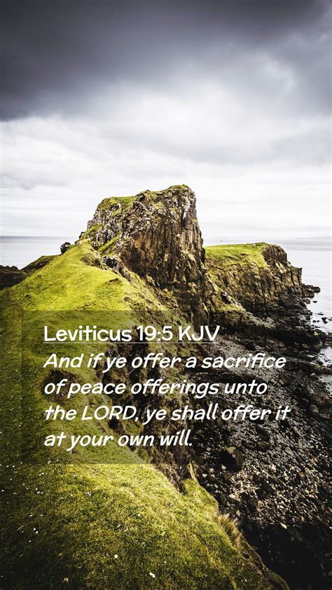 Leviticus 19 5 KJV Mobile Phone Wallpaper And If Ye Offer A Sacrifice