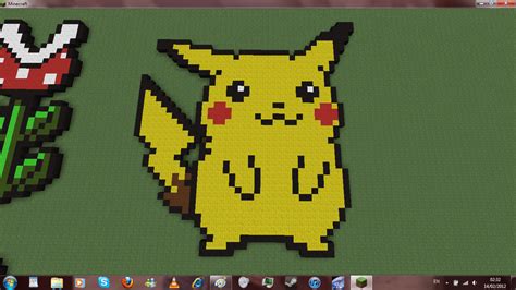 Minecraft PixelArt - Pikachu by Skyelana on DeviantArt