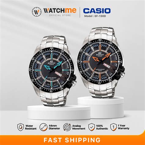 CASIO EDIFICE EF 130D Fashion Analog Men Watch Vivid Colour Water