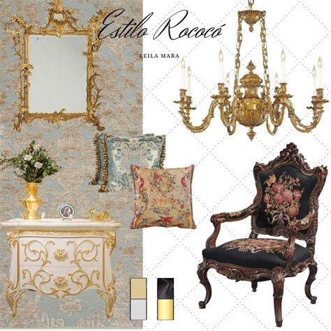 An Ornately Decorated Room With Chandelier Mirror And Chair In Gold Tones