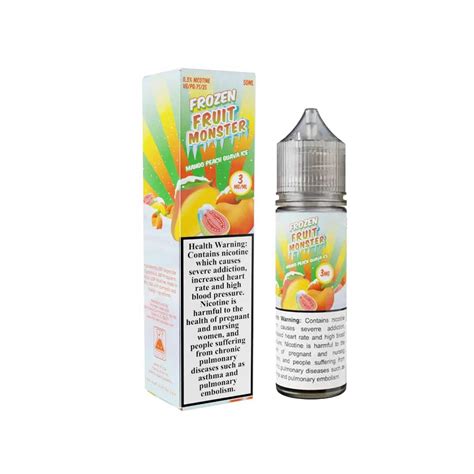 Monster Vape Labs Frozen Fruit Monster Mango Peach Guava Ice 3mg Ml 50ml Zanobia Tobacco