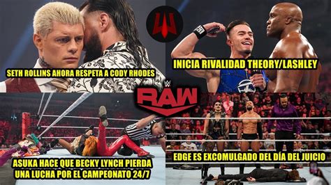 RAW 6 de Junio de 2022 Análisis Picante YouTube