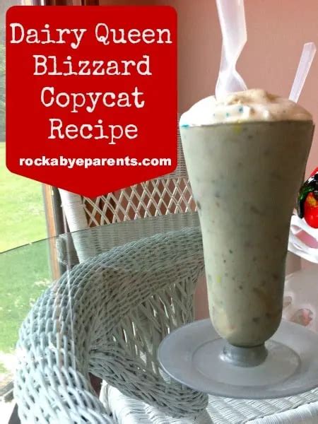 Dairy Queen Blizzard Copycat Recipe Rock A Bye Parents