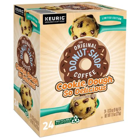 The Original Donut Shop Cookie Dough So Delicious K Cup Pods 24 Count