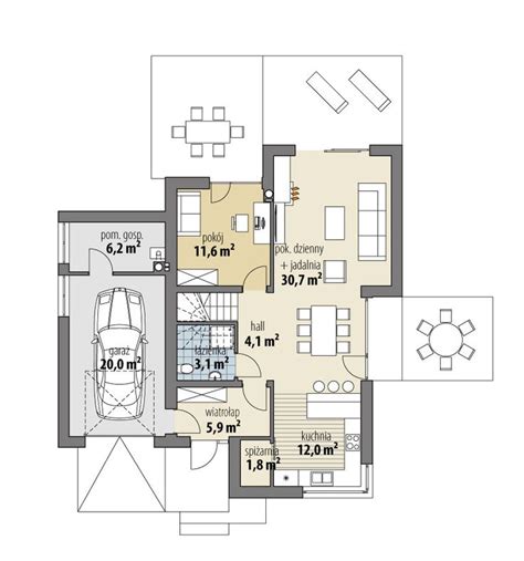 Projekt Domu Natan G Dobre Domy Flak Abramowicz House Plans