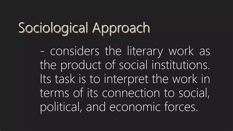 Sociological Approach Ppt