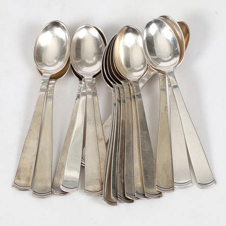 KAFFESKEDAR 18 St Silver Rosenholm GAB 1976 Vikt 261 Gram Silver