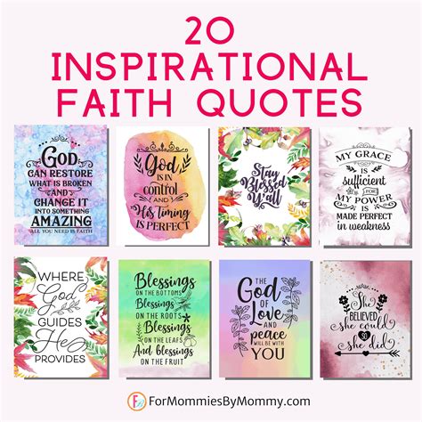 Inspirational Faith Quotes Bundle Printables & Wallpaper