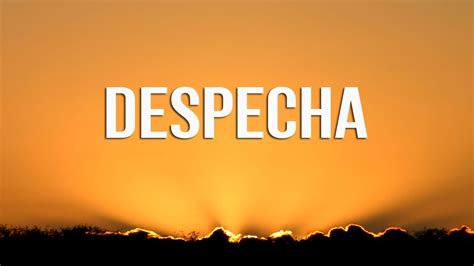 ROSALÍA DESPECHÁ Letra Lyrics YouTube