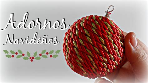 Tutorial Cómo hacer un Adorno de Navidad Bolas Navideñas Fácil