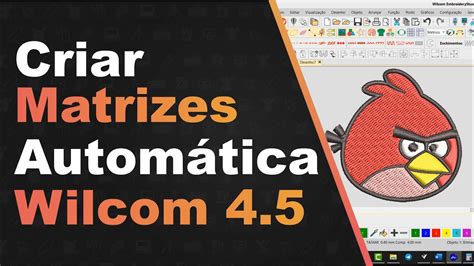 Como Criar Matriz De Bordado Autom Tica No Wilcom Youtube