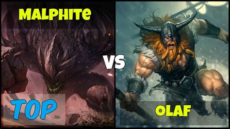 Malphite Vs Olaf En Top Youtube