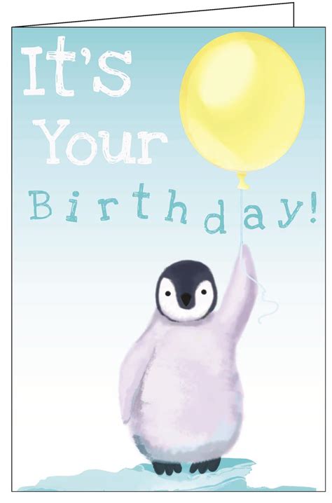 Birthday Penguin Really Big Greeting Card ColoringBook Really