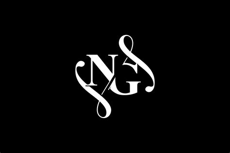 Ng Monogram Logo Design V6 By Vectorseller Thehungryjpeg