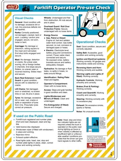 Forklift Operator Safety Mincharts