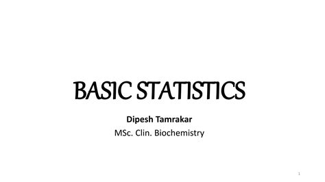 Basics On Statistical Data Analysis Ppt