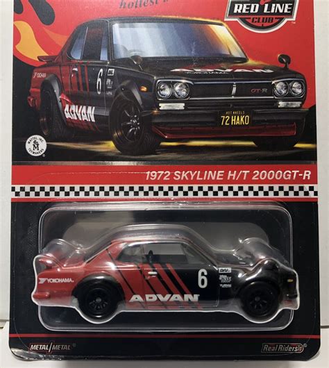 Hot Wheels Rlc Redline Club Advan Nissan Skyline H T Gt