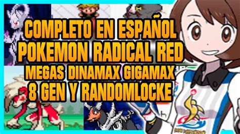 Pokémon Radical RED Spanish GBA 8 gen