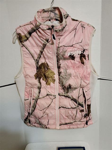 FXR Pink Realtree Camo Full Zip Puffer Vest EBay