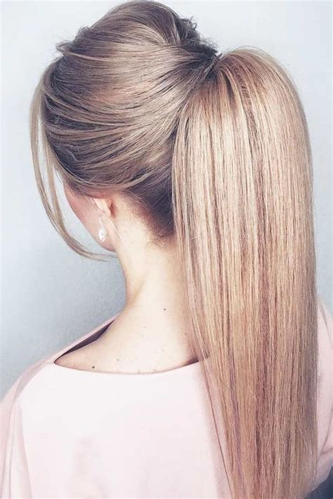 Simple Cute And Easy High Ponytail Hairstyles To Do On Wet Hair