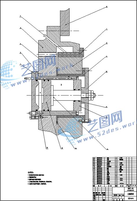 缠绕式双卷筒提升机机械结构设计说明书cad图纸c20805 艺图网